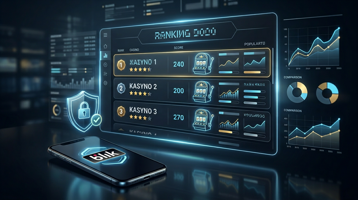 Nowoczesny interfejs kasyna online 2026 z rankingiem i bezpiecznymi płatnościami